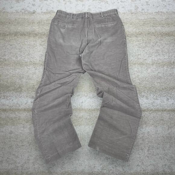 Vintage Corduroy Pants Tan Cotton Baggy Wide Leg Fit Flat Front Towncraft 90s - Picture 1 of 4